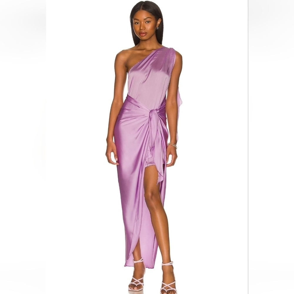 Baobab Collection Purple One-Shoulder Dress